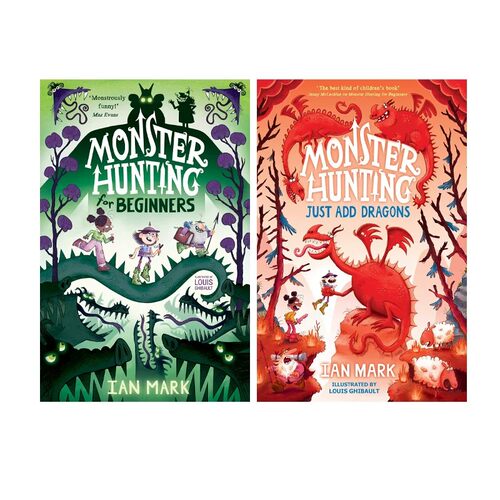 Monster Hunting 怪物狩猎 2册 奇幻冒险故事 幽默爆笑 章节小说 青少年英语课外读物