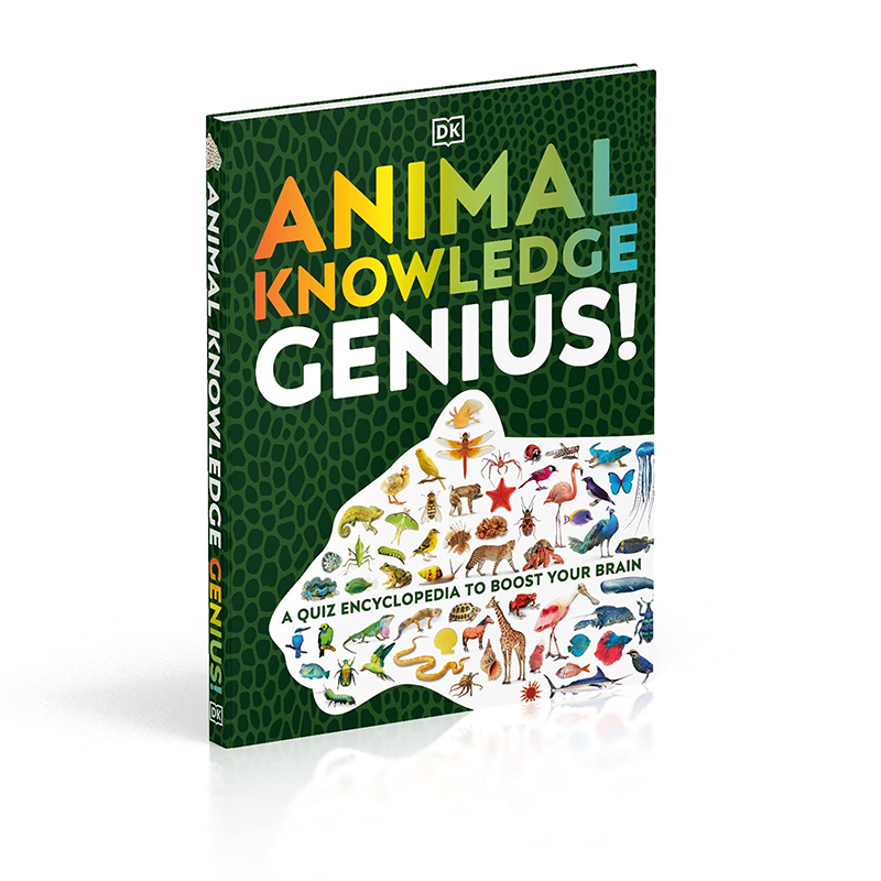 英文原版 DK Animal Knowledge Genius 动物知识百科 精装大开本 儿童科普读物 DK百科全书