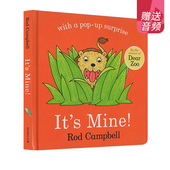 常青藤书单 Dear Rod Zoo同作家 英文原版 低幼宝宝英语启蒙认知绘本 纸板翻翻书含立体页 那是我 3岁 Mine Campbell