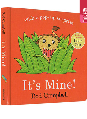 那是我的英文原版 It's Mine 纸板翻翻书含立体页 Dear Zoo同作家 Rod Campbell 常青藤书单 低幼宝宝英语启蒙认知绘本 0-3岁