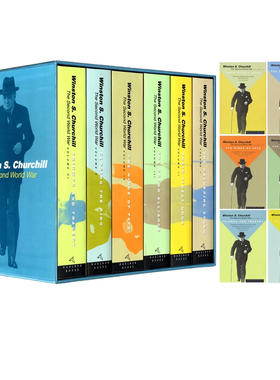 英文原版 The Second World War 丘吉尔二战回忆录 6册礼盒装 历史战争章节小说巨著 Winston S. Churchill
