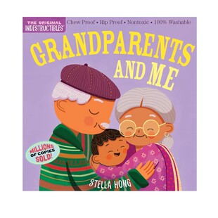 预售 英文原版 Grandparents and Me 爷爷奶奶和我 美国Indestructibles咬咬书 安全无毒可水洗撕不破咬不坏 宝宝意识行为培养