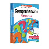 英文原版 附CD 阅读技巧 3册套装 教学互动活动练习册 教师用书材料 Scholastic学乐 提升理解技能 Comprehension 孤品清仓