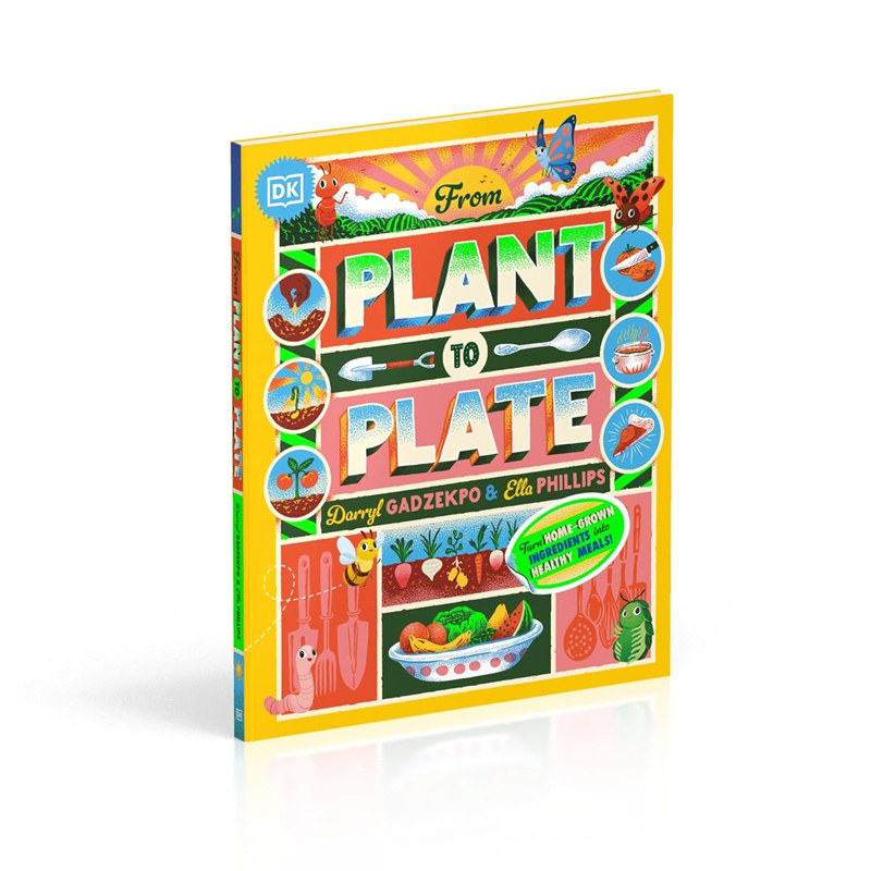 DK 从植物至餐桌 From Plant to Plate 英文原版 儿童科普绘本 植物饮食知识百科图画书 精装进口儿童读物 7-9岁