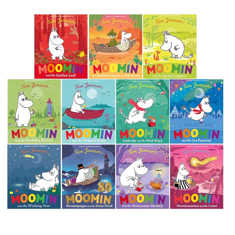 英文原版绘本 姆明 11册 Moomin And The Golden Leaf/the Ocean’s Song 芬兰著名童话小说绘本图画书 托芙·扬松