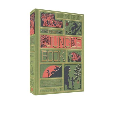 森林王子 The Jungle Book 英文原版 奇幻森林 3D复刻手工立体书 书全彩复刻机关彩色手工立体书 儿童文学经典之作 启蒙故事书