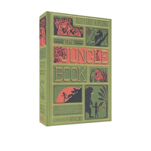 森林王子 The Jungle Book 英文原版 奇幻森林 3D复刻手工立体书 书全彩复刻机关彩色手工立体书 儿童文学经典之作 启蒙故事书