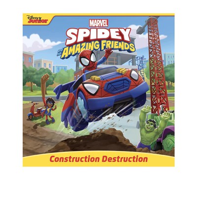 英文原版 Spidey and His Amazing Friends Construction Destruction 蜘蛛侠和他的神奇朋友 全彩绘本故事书