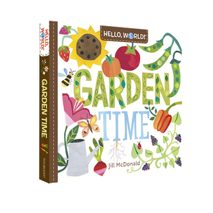 幼儿STEM启蒙图画书 World 你好科学小世界 纸板书 Time Hello Garden 22年新品 英文原版 幼儿科普百科 绘本
