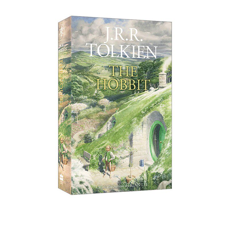 预售 英文原版 The Hobbit 霍比特人 指环王系列前传 精装水彩彩铅插画版 J. R. R. Tolkien 托尔金 儿童奇幻小说