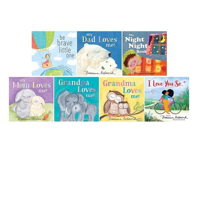 预售 英文原版 Marianne Richmond 7册合售 纸板书 爸爸妈妈爷爷奶奶对我的爱 My Mom Loves Me! 温馨家庭暖心教育绘本