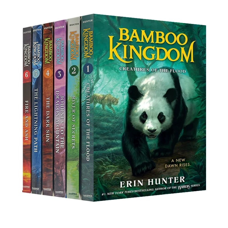 英文原版 Bamboo Kingdom 熊武士 竹王国卷 6册合售 儿童动物冒险奇幻章节小说 猫武士同作者 Erin Hunter