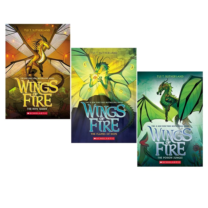 预售 英文原版小说 Wings of Fire 12-15 （无14）火焰之翼火翼飞龙 3册 儿童课外章节桥梁小说 奇幻魔法冒险故事书 纽约畅销书