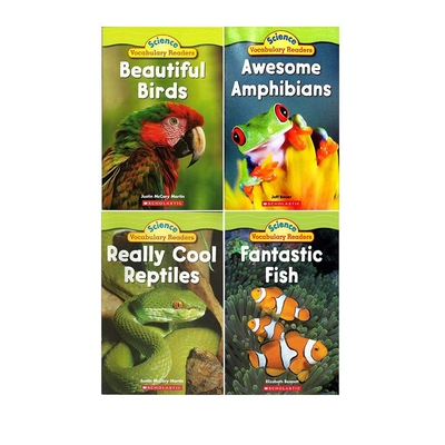 英文原版 Scholastic学乐 Science Vocabulary Readers 4册合售 儿童科普绘本