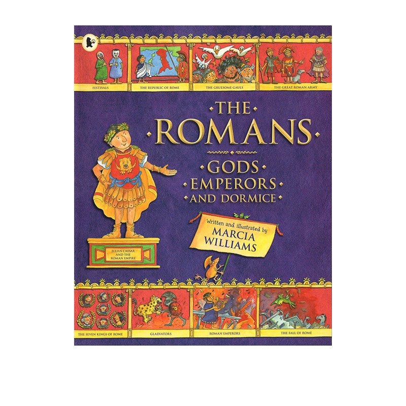 英文原版 the Romans 罗马趣味历史故事全彩漫画绘本 Marcia Williams