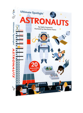 英文原版 【Twirl】Ultimate Spotlight Astronauts 宇航员 精装立体翻翻书 STEM启蒙绘本 儿童益智早教 太空知识 儿童趣味科普