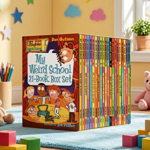 英文原版 校园故事 School 搞怪 初级章节桥梁漫画书 真实百科 全套 二三四五六季 疯狂学校第一季 Weird