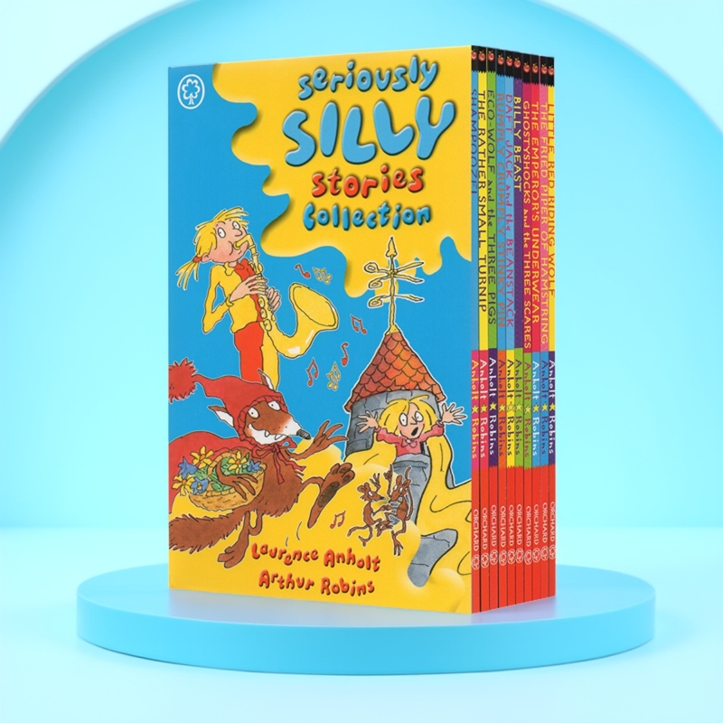 英文原版 Seriously Silly Stories 无厘头童话故事10册 戴小红帽的狼小萝卜皇帝的内衣儿童课外章节书 laurence anholt