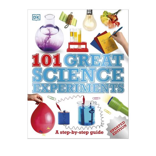 预售 英文原版 DK 101 Great Science Experiments 伟大的科学实验 儿童趣味科普认知图画书 DK百科书