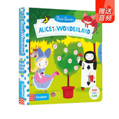 翻翻故事书亲子共读读物启蒙 Alice First 英文原版 爱丽丝梦游仙境 Stories系列 Wonderland 童话系列纸板操作活动书 经典