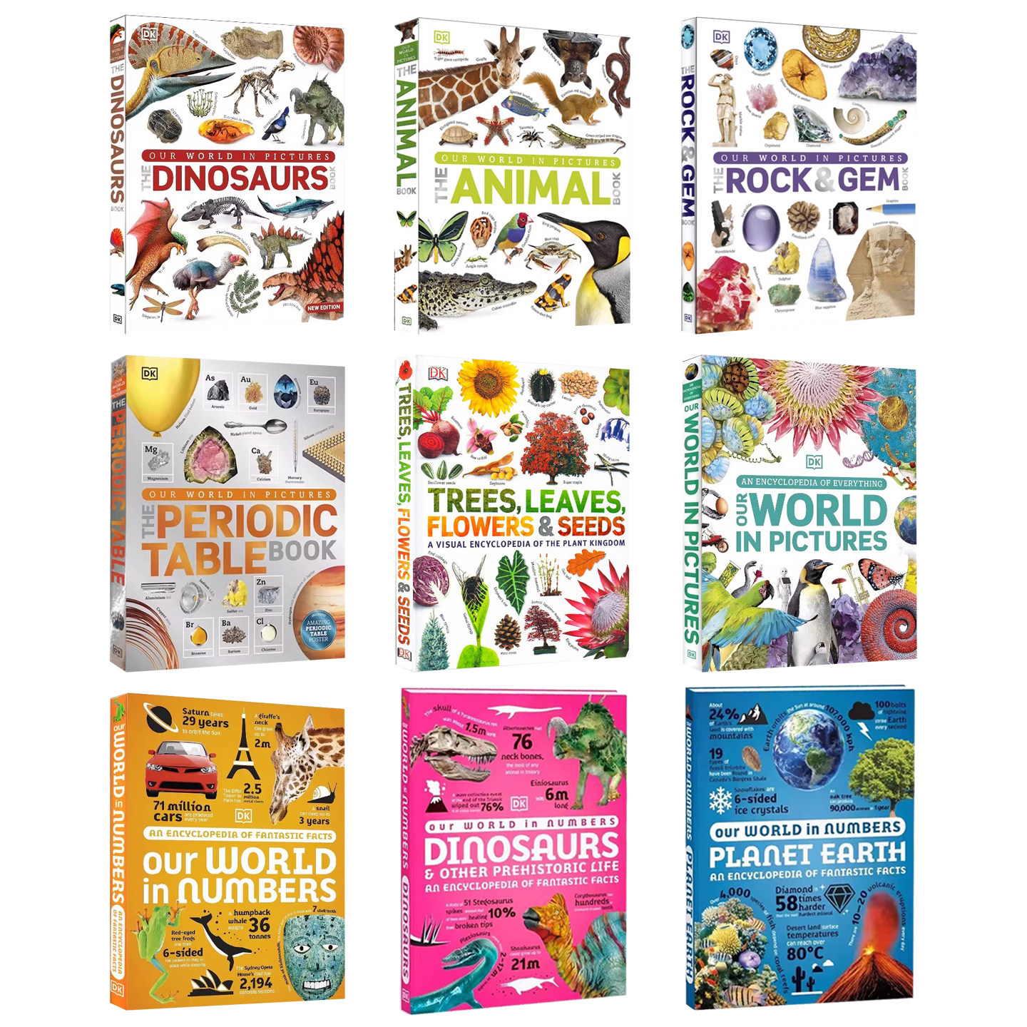 英文原版 The Animal Book动物大全视觉百科 The Periodic Table Book 元素周期表百科 The Rock and Gem Book 岩石与宝石