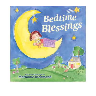 英文原版 Bedtime Blessings 晚安祈祷 精装 Marianne Richmond 温馨家庭暖心礼品书 情商教育绘本 爱的支持