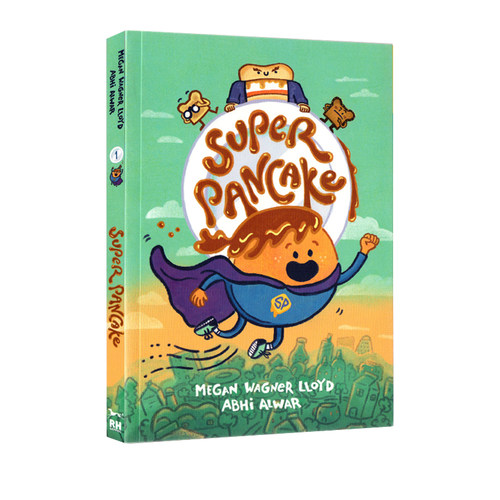 英文原版 Super Pancake 超级煎饼 桥梁漫画小说 全彩故事书 儿童绘本 幽默笑话故事书