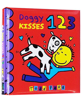 英文原版绘本 Doggy Kisses 123 纽约时报作家Todd Parr 托德帕尔 儿童启蒙 软皮硬页书