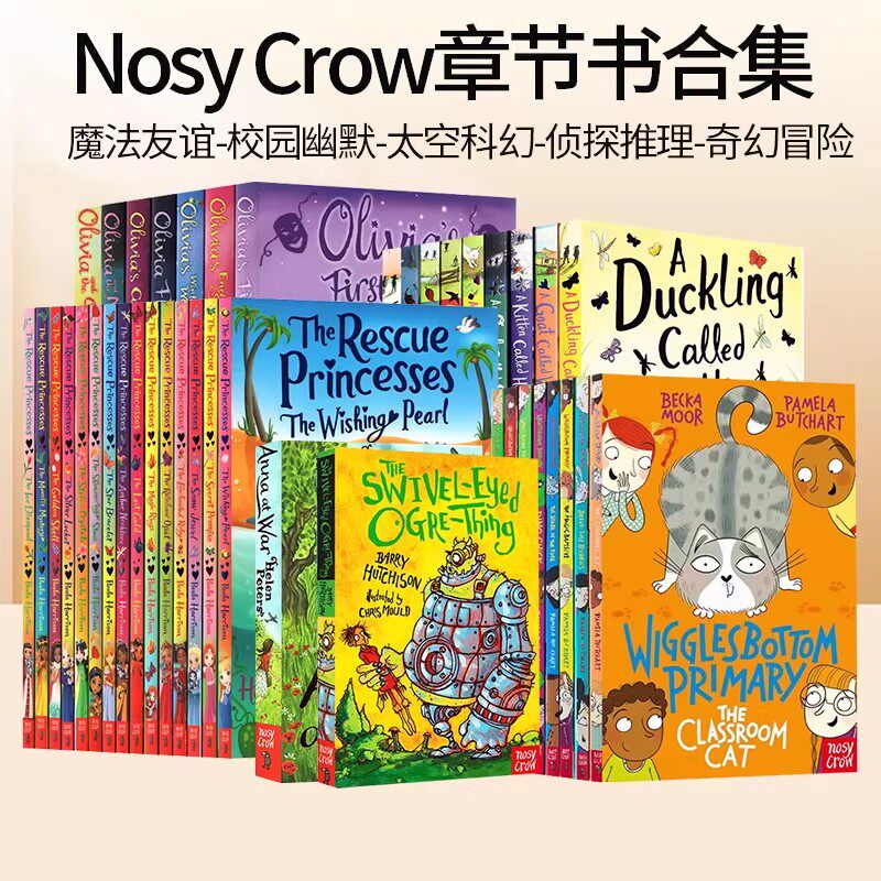 英文原版 The Rescue Princesses 公主营救 The Grunts 咕噜一家 Space Pirates 太空海盗 Nosy Crow大嘴鸟出版社章节书合集
