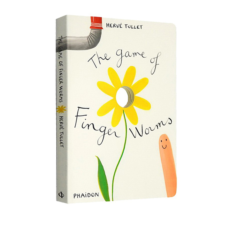 英文原版 The Game of Finger Worms 插画家赫威-托雷给孩子的艺术纸板书 Herve Tullet