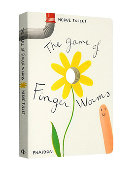 英文原版 The Game of Finger Worms 插画家赫威-托雷给孩子的艺术纸板书 Herve Tullet
