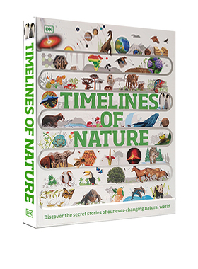 英文原版 DK 大自然的时间表 Timelines of Nature 趣味百科 青少年科普 地球进化历史 生命自然科学