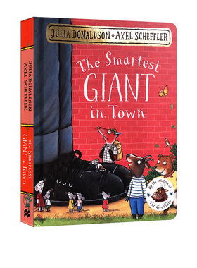 英文原版 The Smartest Giant in Town 城里美丽的巨人 纸板书 经典押韵童话故事书 朱莉娅·唐纳森 Julia Donaldson