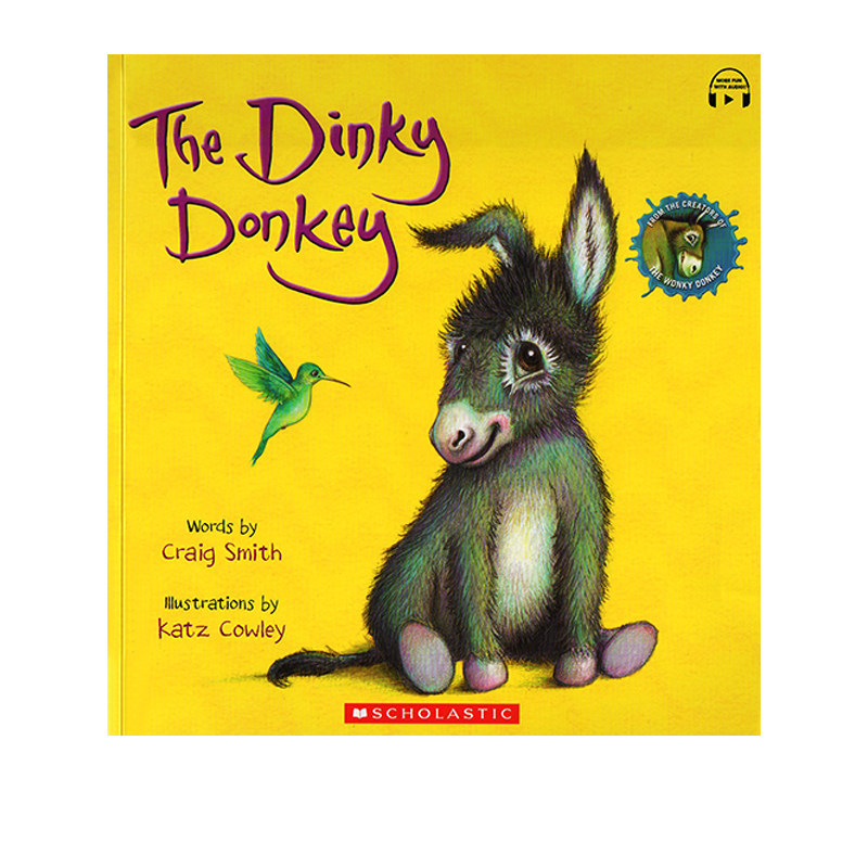 英文原版 摇摆的毛驴续集 the dinky donkey 小毛驴 儿童启蒙故事图画