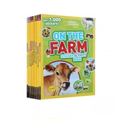 Book 每本含100张贴纸 儿童阅读动物科普系列 美国国家地理 Kids 6册 Geographic Activity National Sticker