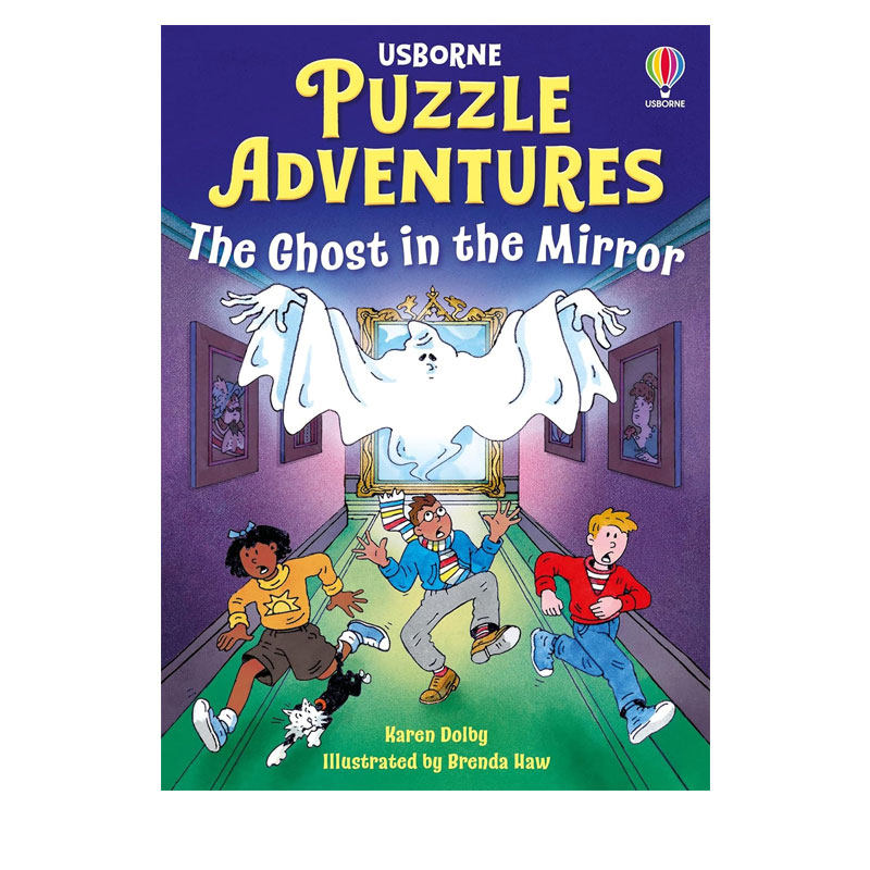 英文原版 Puzzle Adventures 解谜冒险书 The Ghost in the Mirror镜中的鬼魂 益智活动 全彩桥梁读物 思维训练