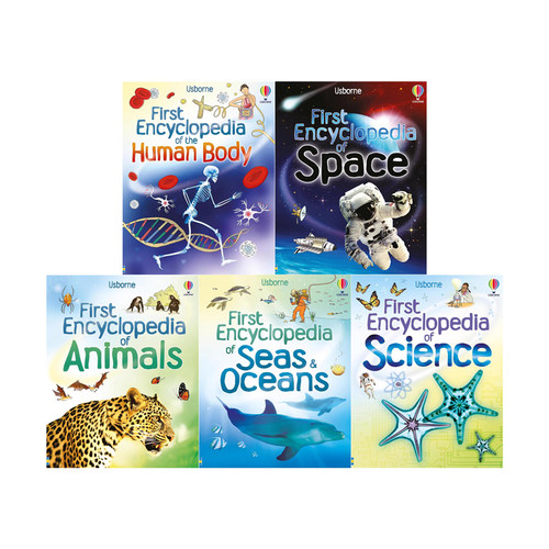 英文原版 Usborne First Encyclopedia of Science/Human Body/Space/Seas and Oceans  科学/人体/太空/海洋百科全书