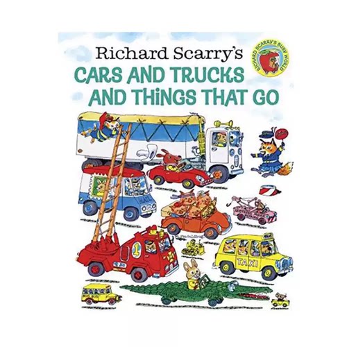 英文原版 Cars and Trucks and Things That Go 斯凯瑞金色童书 咕噜咕噜转 理查德·斯凯瑞