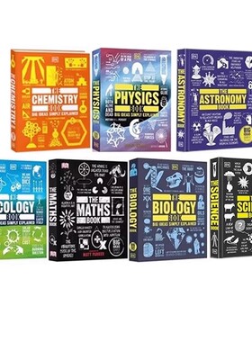 DK人类的思想百科丛书 自然科学 7册套装 英文原版 学科科普全彩铜版纸精装The physics Book/The Sociology