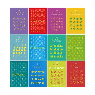 DK Simply 简易百科 Quantum Physic 量子物理 Psychology 心理学 Psychology 经济学 AI人工智能 Brain大脑 全彩图解科普英文原版