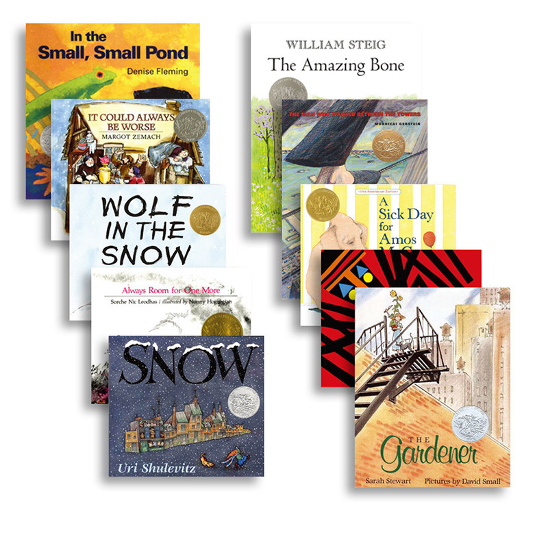 麦克米伦凯迪克大奖套装 10册 英文原版绘本 Macmillan Caldecott Award-winning 儿童英语趣味阅读启蒙图画故事书 Snow/Gardener