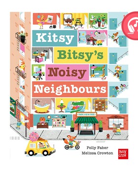 英文原版 Kitsy Bitsy’s Noisy Neighbours 动物故事 Polly Faber  绘本图画书 Nosy Crow Stories Aloud 赠官方音频
