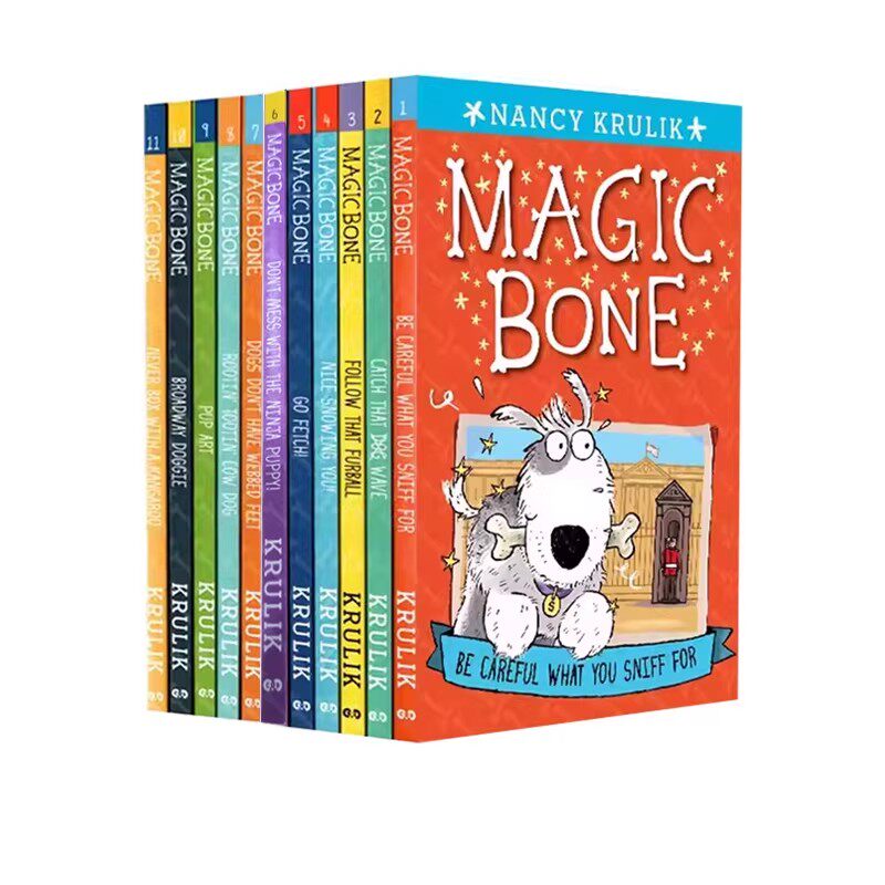 预售 英文原版 Magic Bone 神奇的骨头 11册 儿童章节小说书 儿童读物 小学中学英语阅读提升