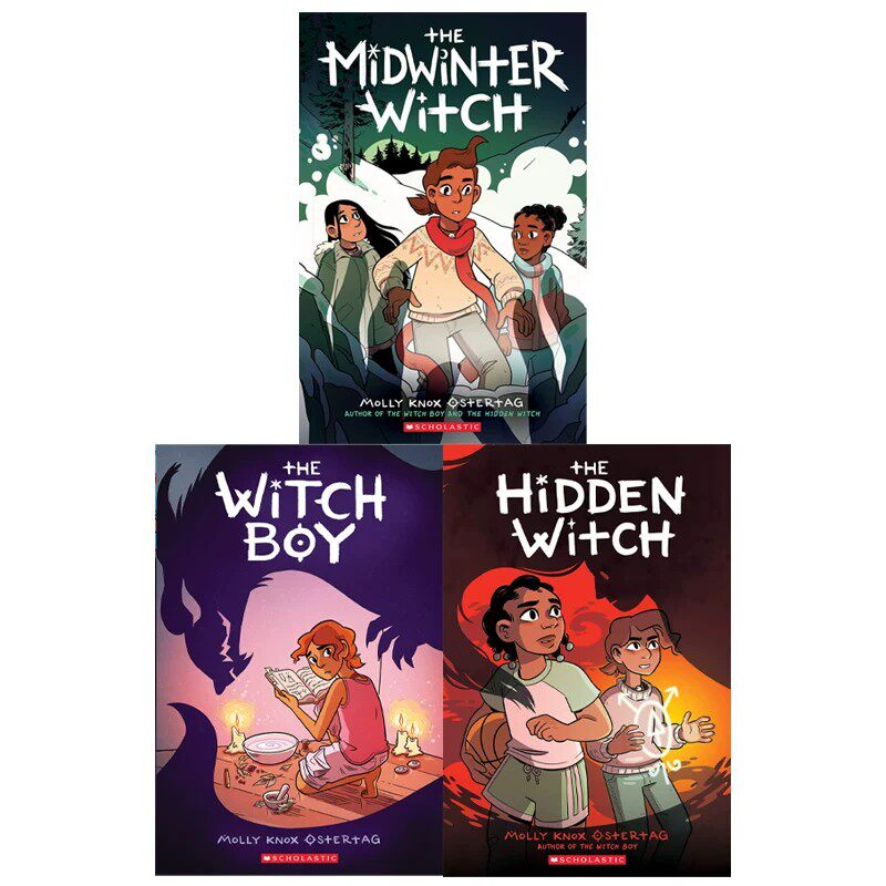 预售 The Witch Boy 巫师男孩系列 3册 全彩漫画绘本图画书 中小学英语课外读物 儿童魔法奇幻图像小说