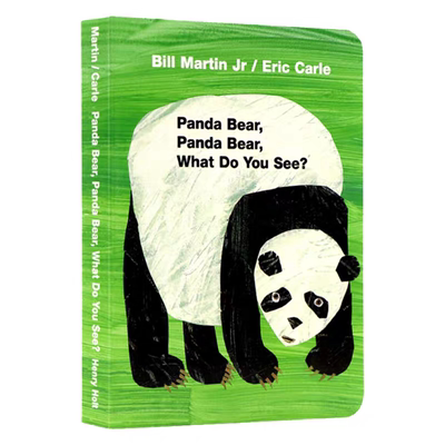 Panda Bear, What do you see 熊猫你看到了什么英文原版绘本 幼儿童早教启蒙纸板书英语 Eric Carle卡尔爷爷 常青藤爸爸书单推荐