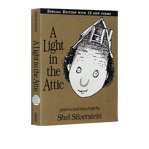 英文原版 A Light in the Attic 阁楼上的光 精装特别版附12首诗 谢尔希尔弗斯坦 Shel Silverstein 儿童诗词诗歌绘本