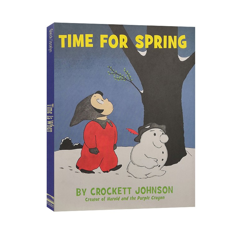 英文原版 Time for Spring 精装亲子共读故事书 儿童成长启蒙学习 名家Crockett Johnson