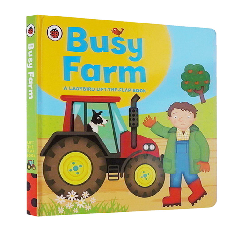预售 英文原版 Ladybird lift-the-flap book  Busy Farm 纸板翻翻书