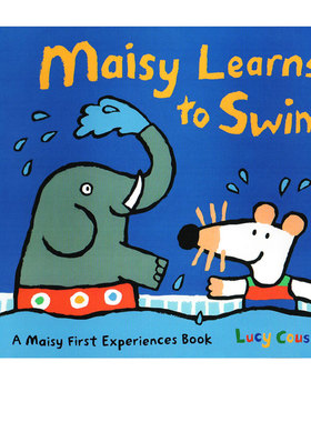 小鼠波波学游泳 Maisy Learns To Swim 英文原版绘本 Maisy First Experience 生活场景体验 幼儿早教启蒙认知绘本性格养成