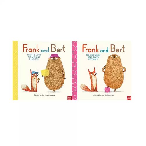 英文原版 Frank and Bert 弗兰克和伯特系列2册 儿童动物故事 温馨友谊幽默故事图画书 亲子共读趣味绘本 送音频